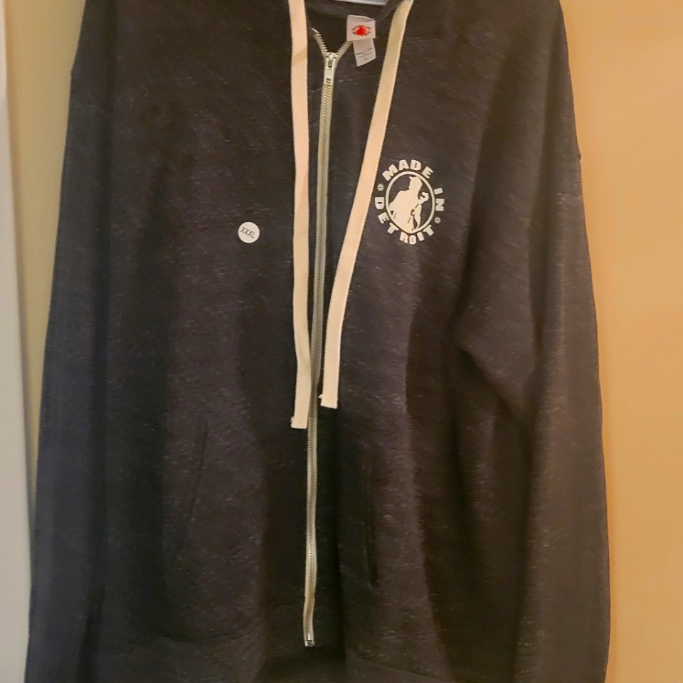 Mens Sweatshirt Hoodie Made In Detroit 3x
